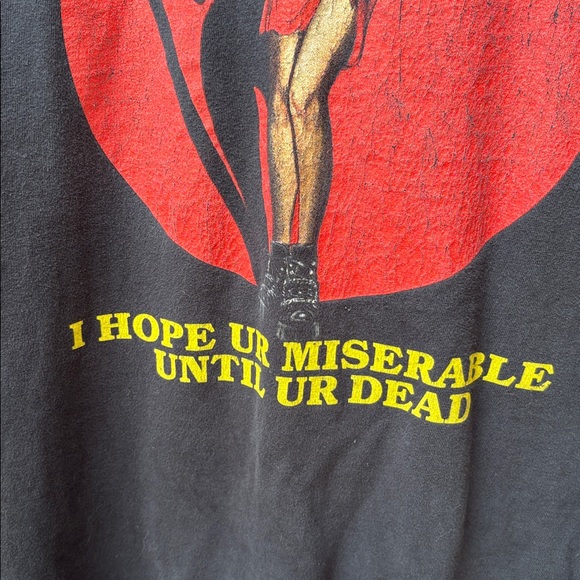 Nessa Barret I Hope UR Miserable Until UR Dead T-Shirt - Picture 4 of 6